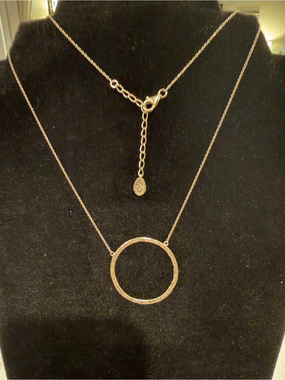 Vintage Silpada Sterling Silver Circle Pendant